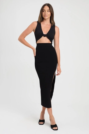 Lola Split Midi Skirt womens leggings best offer