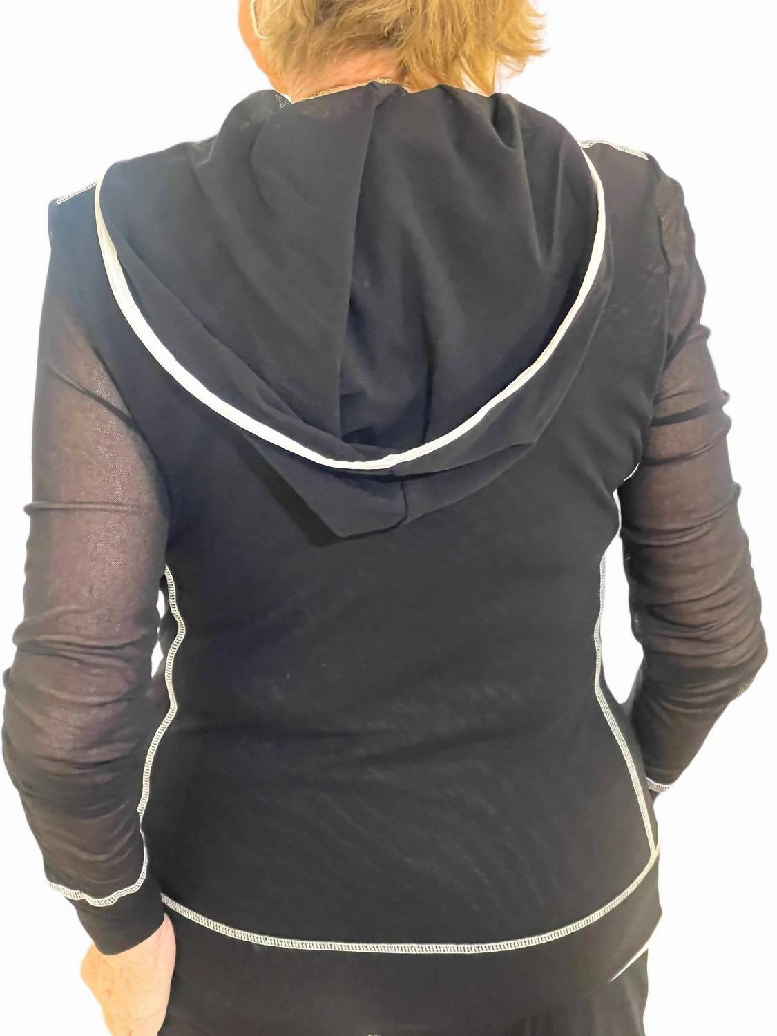 Long Sleeve Hoodie In Black