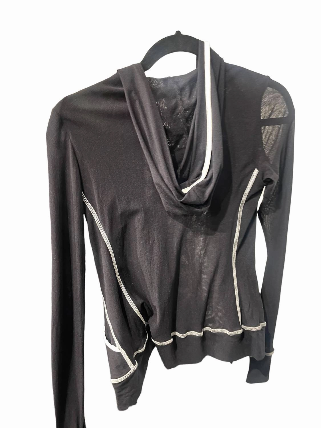 Long Sleeve Hoodie In Black