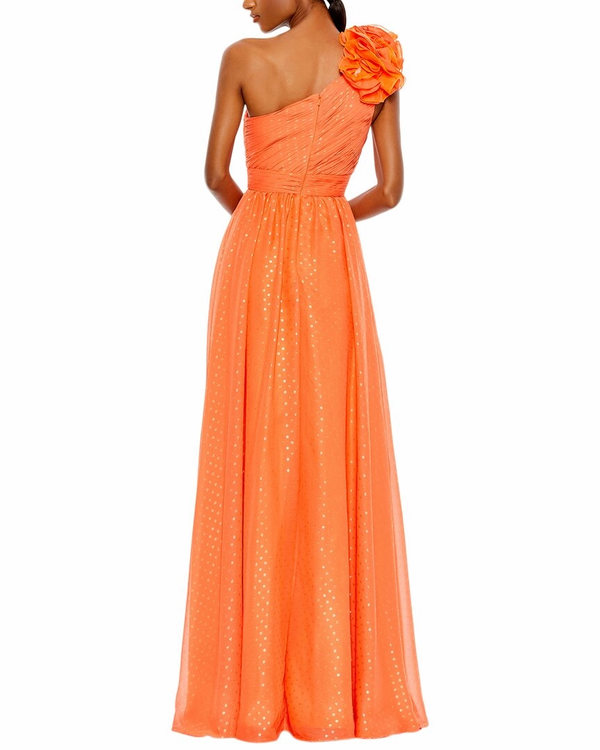 Mac Duggal Polka Dot Ruffled Gown