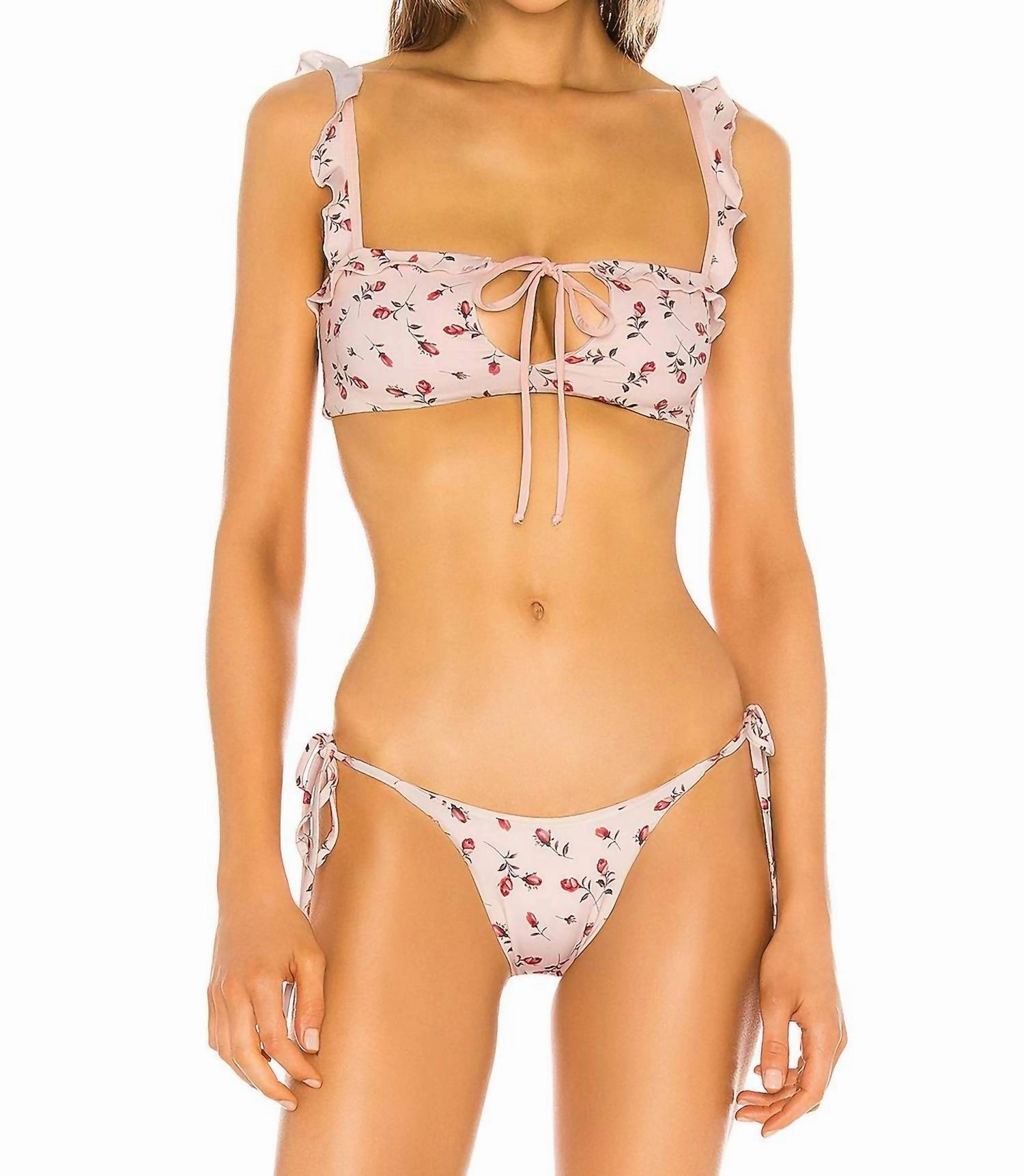 Mackenzie Top In Rosebud Swim Womens - cheeky bikinis sale