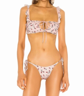 Mackenzie Top In Rosebud Swim Womens - cheeky bikinis sale