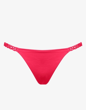 Macrame Love Bikini Pant - Luscious Red Watercult - Watercult swimsuits sale
