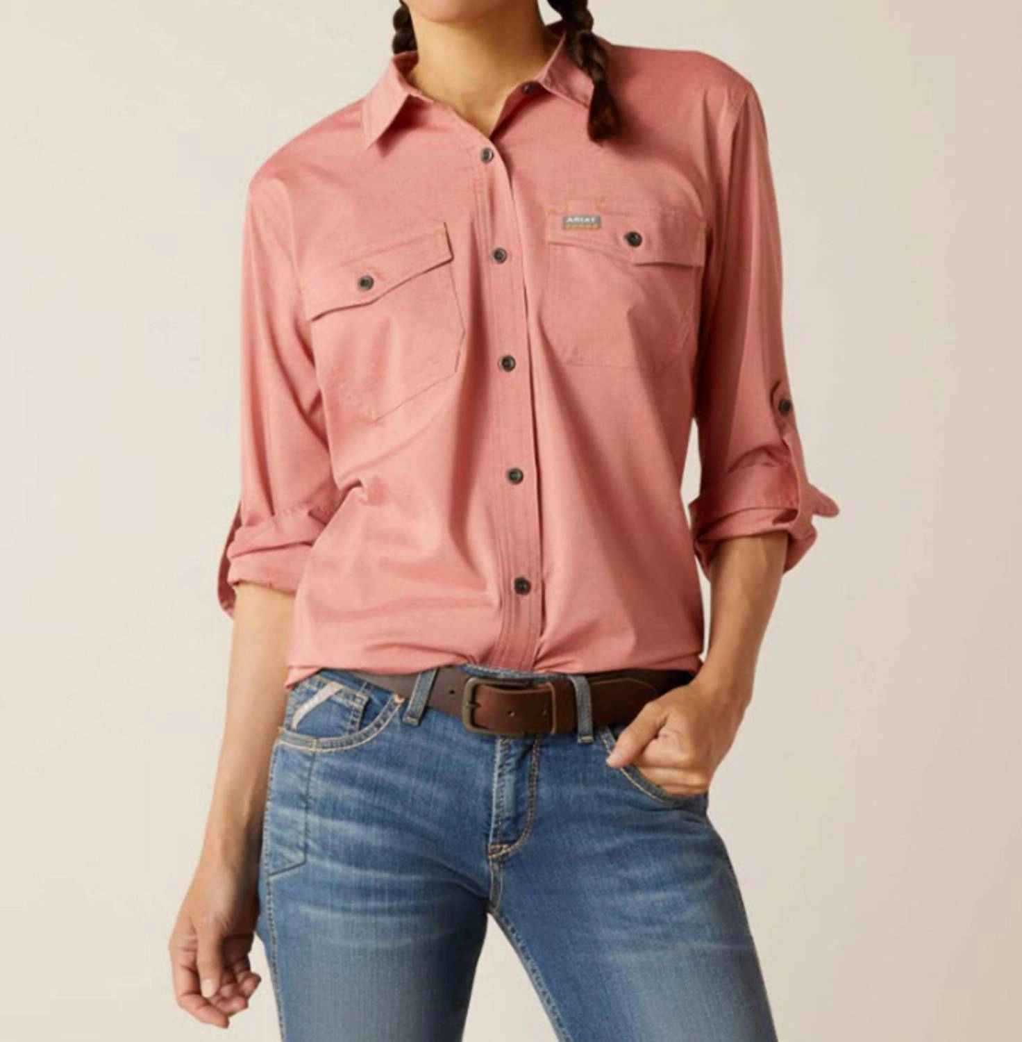 Made Tough Durastretch Shirt In Heather_Red