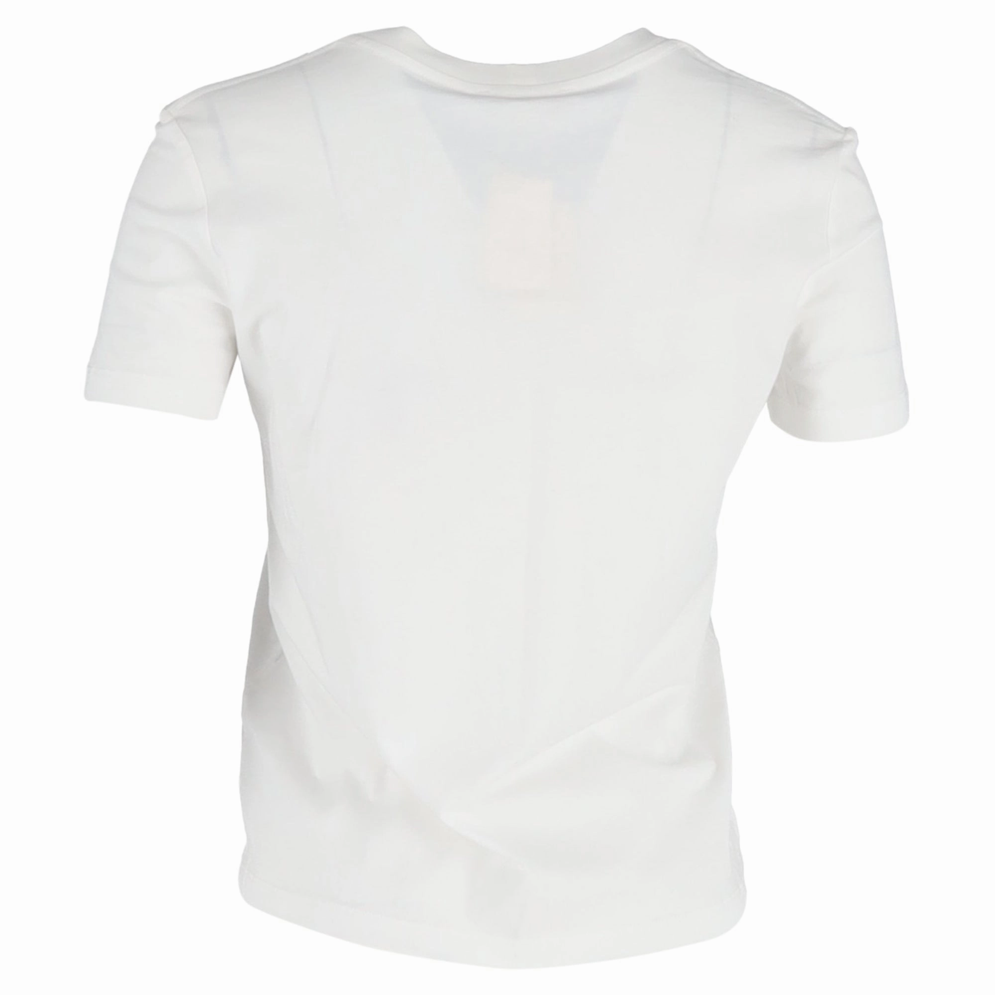 Maje Embellished-Neck T-shirt in White Cotton