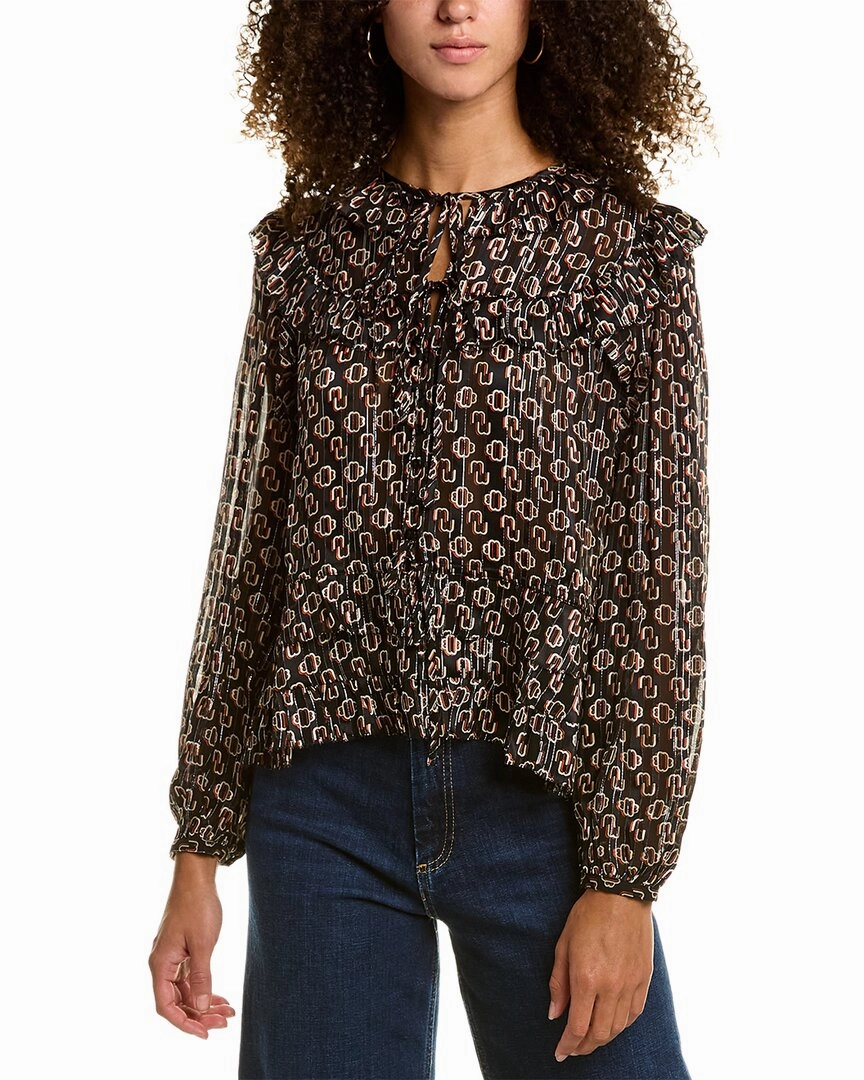 Maje Silk-Blend Top