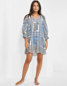 Majorelle Tunic - Oriental Horizon Blue Maryan Mehlhorn - Maryan Mehlhorn dresses