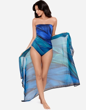 Maldiva Pareo - Blue Multi Miraclesuit - Miraclesuit swimwear clearance