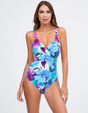 Malena Wrap Swimsuit - Turquoise Nuria Ferrer - Nuria Ferrer fashion sale