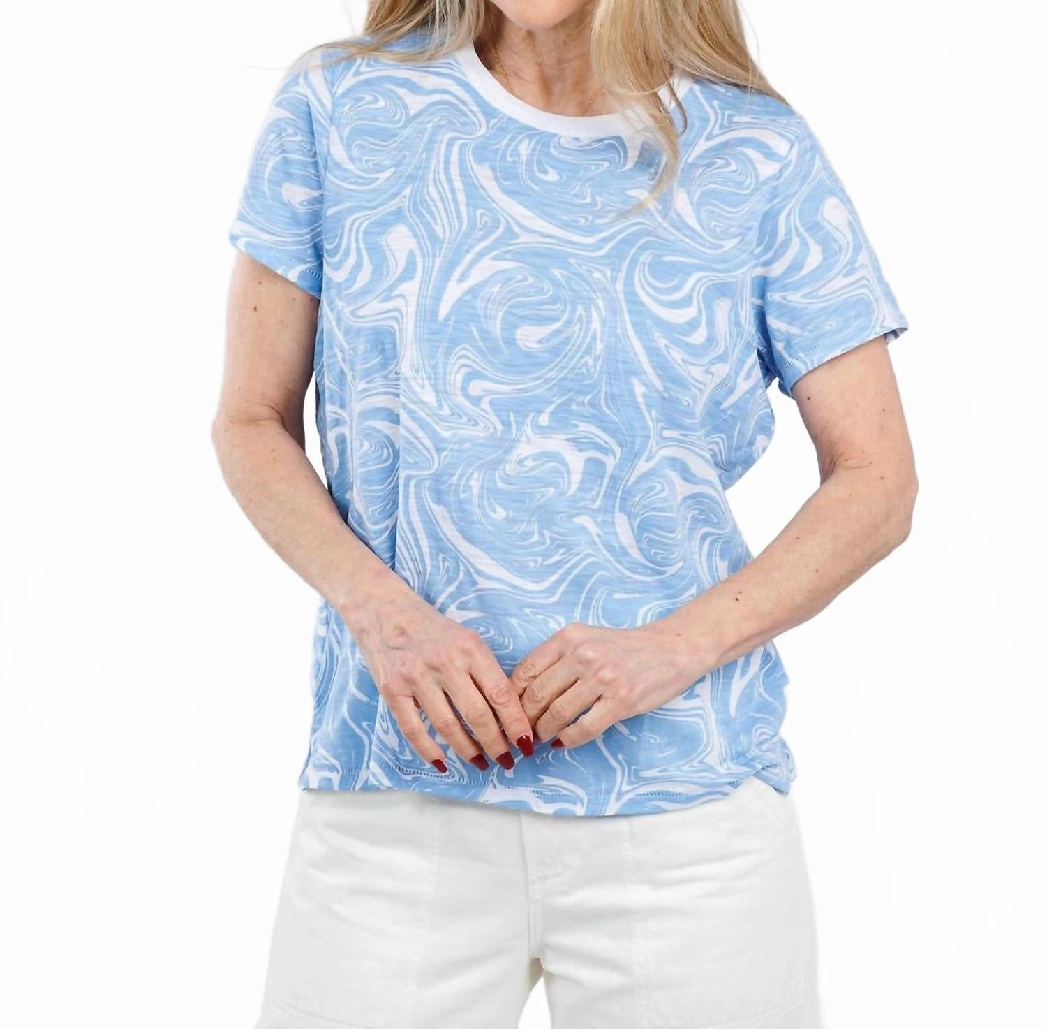Marbled Boy Tee In Placid