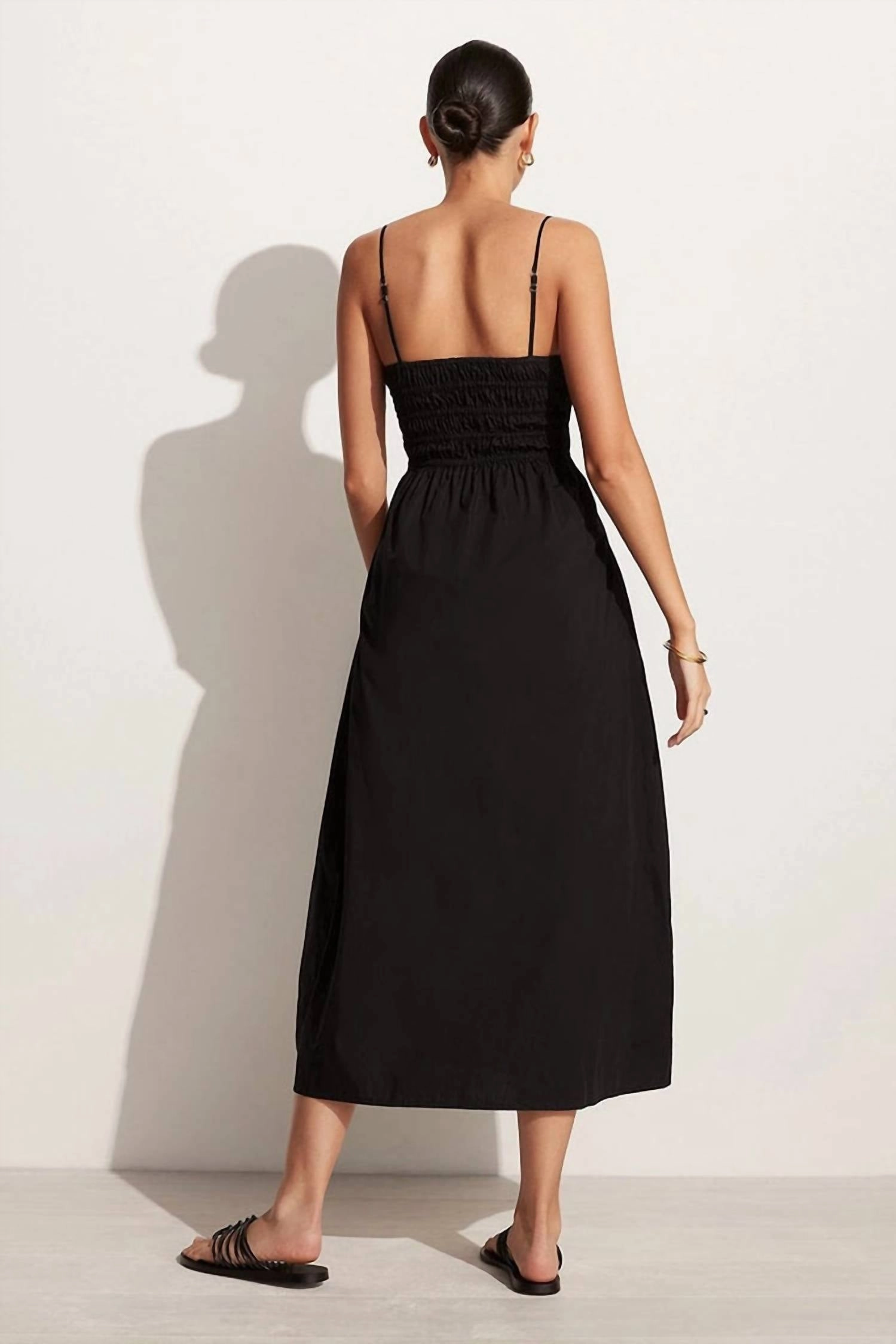 Marieka Midi Dress in Black