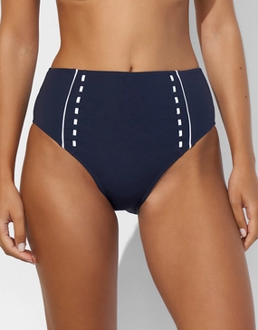 Marine Mindset High Waist Bikini Pant - Skipper Blue Swim Womens - one-pieces cheap