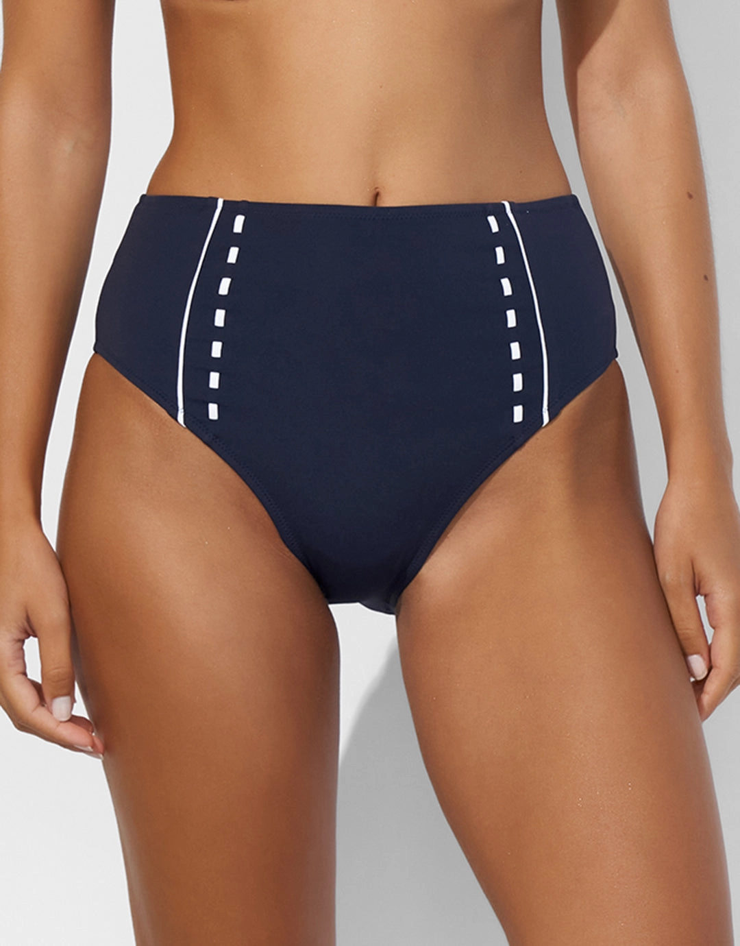 Marine Mindset High Waist Bikini Pant - Skipper Blue Swim Womens - one-pieces cheap