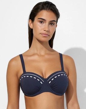 Marine Mindset Underwired Bikini Top - Skipper Blue Swim Womens - one-pieces cheap