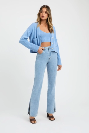 Marlon Split-Leg Jean womens leggings best offer