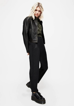 Marsilea Fern Embroidered Tapered Tailored Trousers Bottoms Womens - women's jeans sale