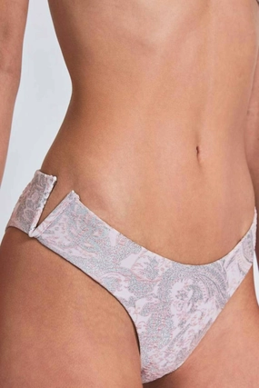 Martha Bikini Bottom In Pink And Silver Swim Womens - plunge bikinis sale