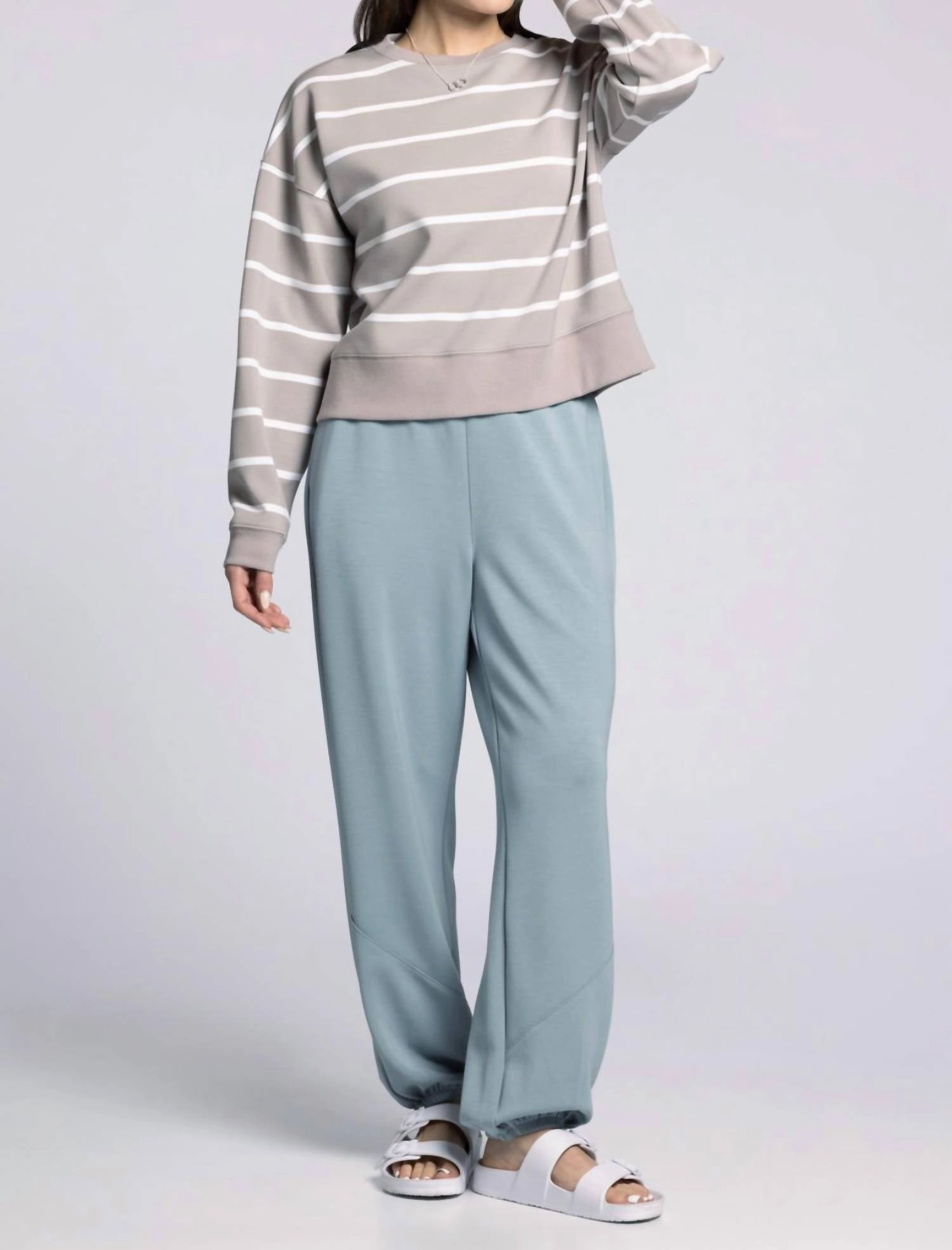 Martina Top In Mushroom Stripe