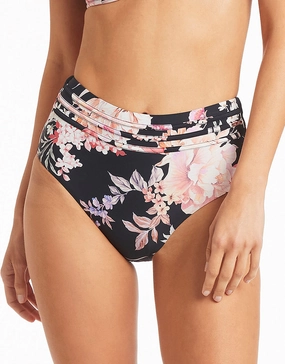 Martini High Waist Bikini Pant - Black Sea Level - Sea Level swimwear clearance