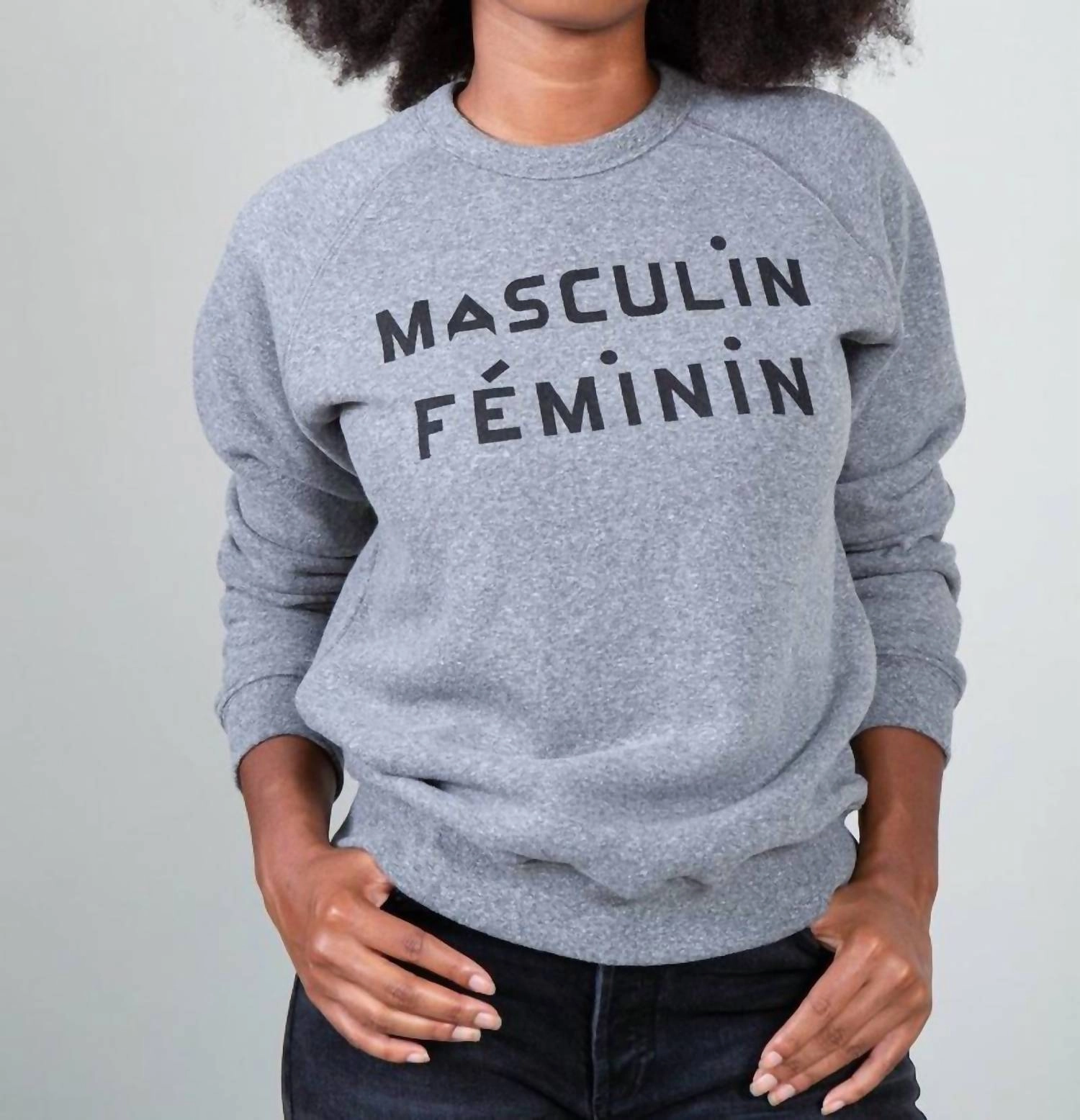 Masculin Feminin Sweatshirt In Grey