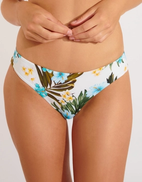 Maupiti Cheeka Bikini Pant - White Print Swim Womens - one-pieces cheap