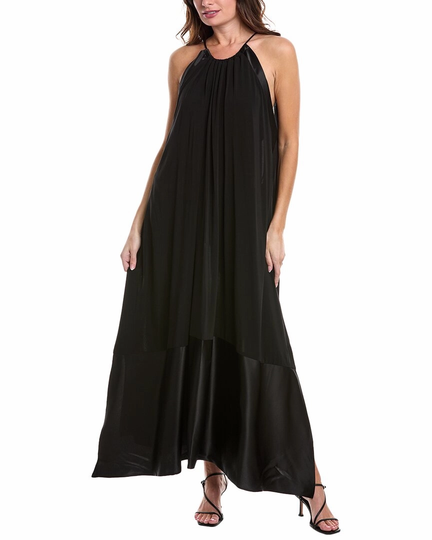 Max Mara Samaria Silk-Trim Maxi Dress