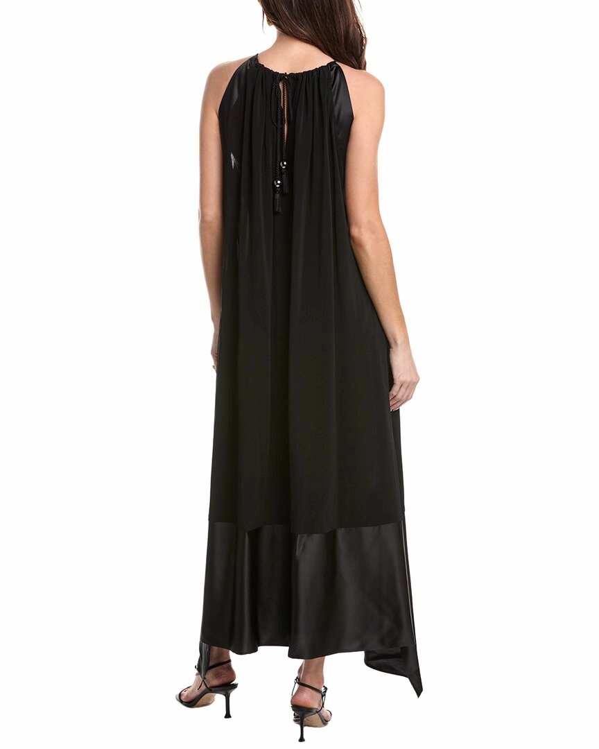 Max Mara Samaria Silk-Trim Maxi Dress