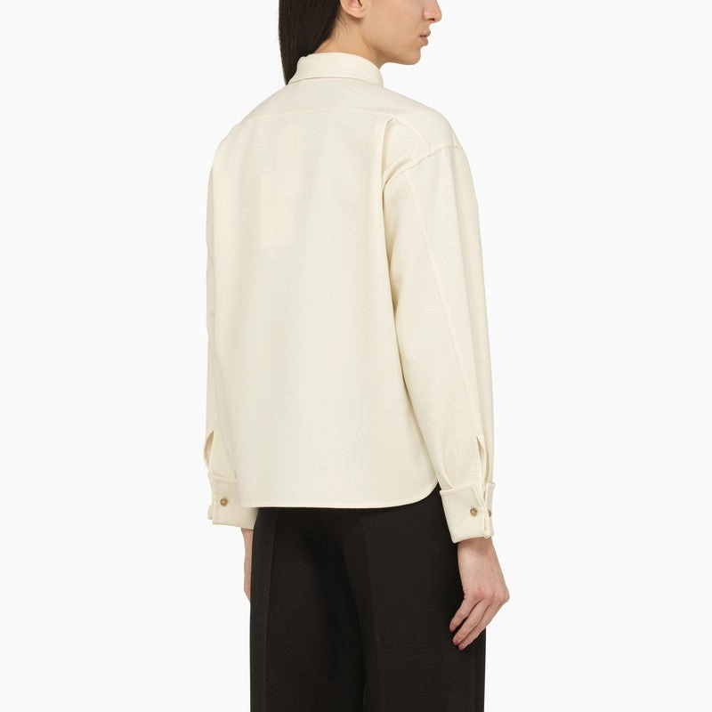 Max Mara Women's ivory Wool-Blend Shirt