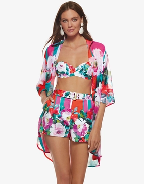 Melania Shorts - Floral Multi Roidal - Roidal activewear best price