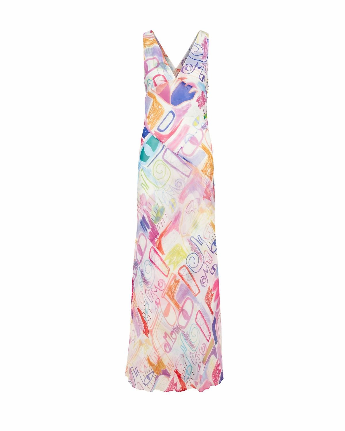 Melanie Dress In Abstract Courage
