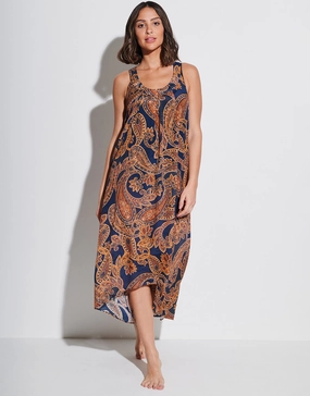 Memory Maxi Dress - Sunset Navy Maryan Mehlhorn - Maryan Mehlhorn dresses