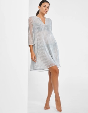Metallic Tunic - Silver Maryan Mehlhorn - Maryan Mehlhorn dresses