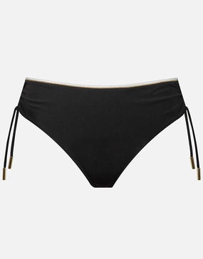 Metrics Adjustable Leg Bikini Pant - Black White and Gold Swim Womens - one-pieces cheap