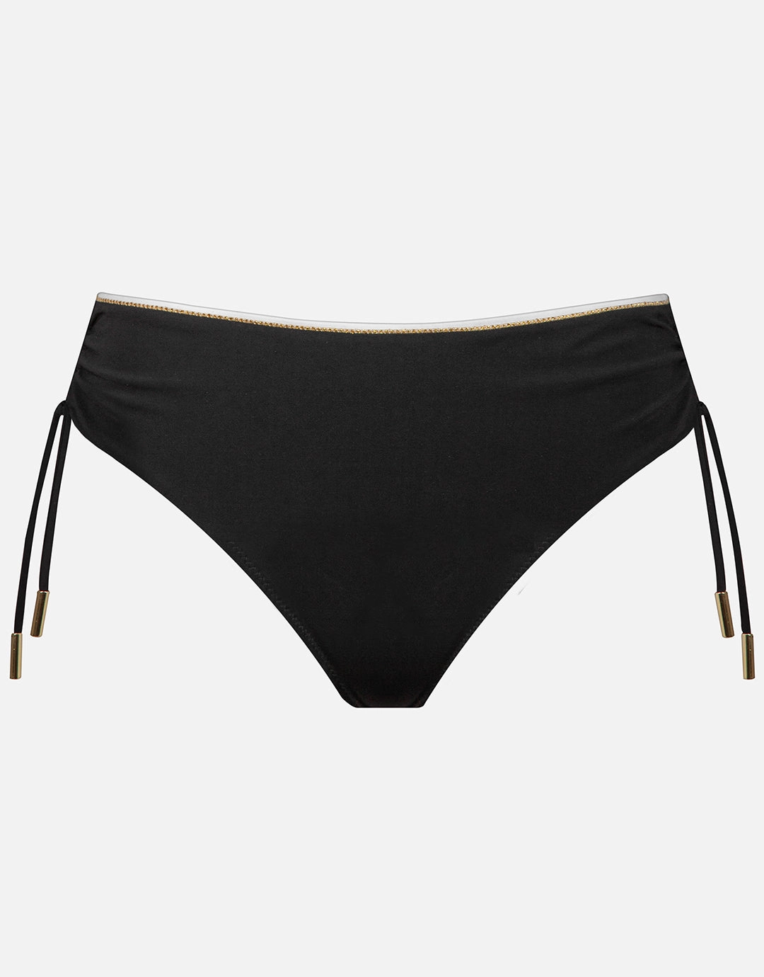 Metrics Adjustable Leg Bikini Pant - Black White and Gold Swim Womens - one-pieces cheap
