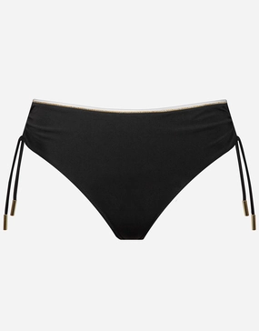 Metrics Adjustable Leg Bikini Pant - Black White and Gold Maryan Mehlhorn - Maryan Mehlhorn dresses