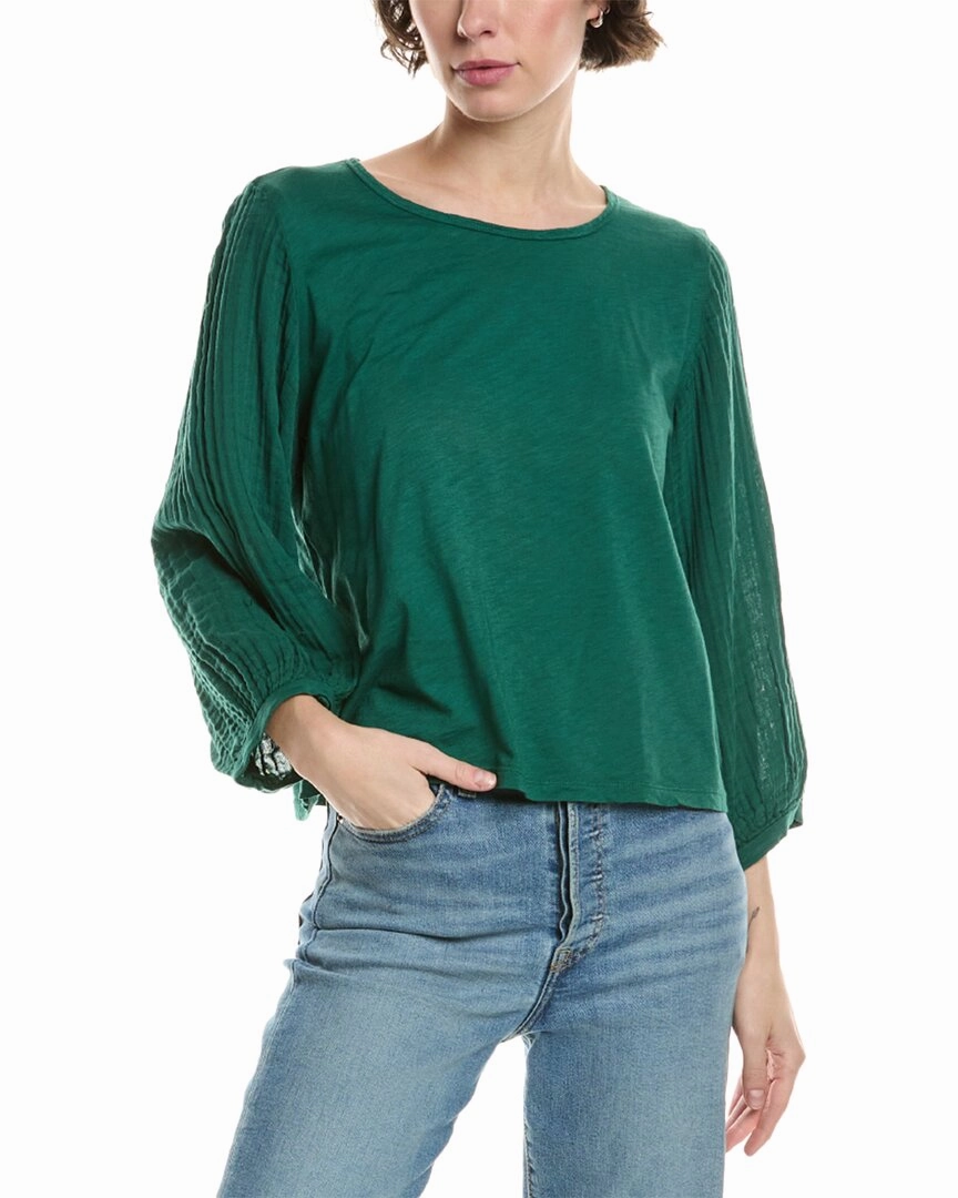 Michael Stars Iliana Fabric Mix Top