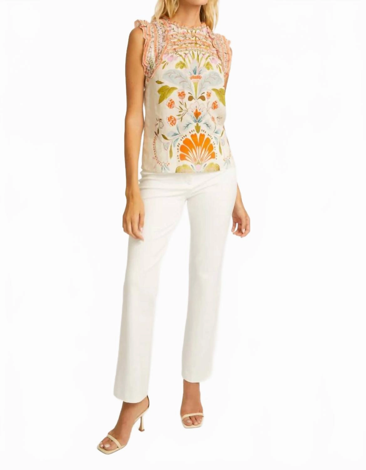 Michelene Top In Vintage Floral