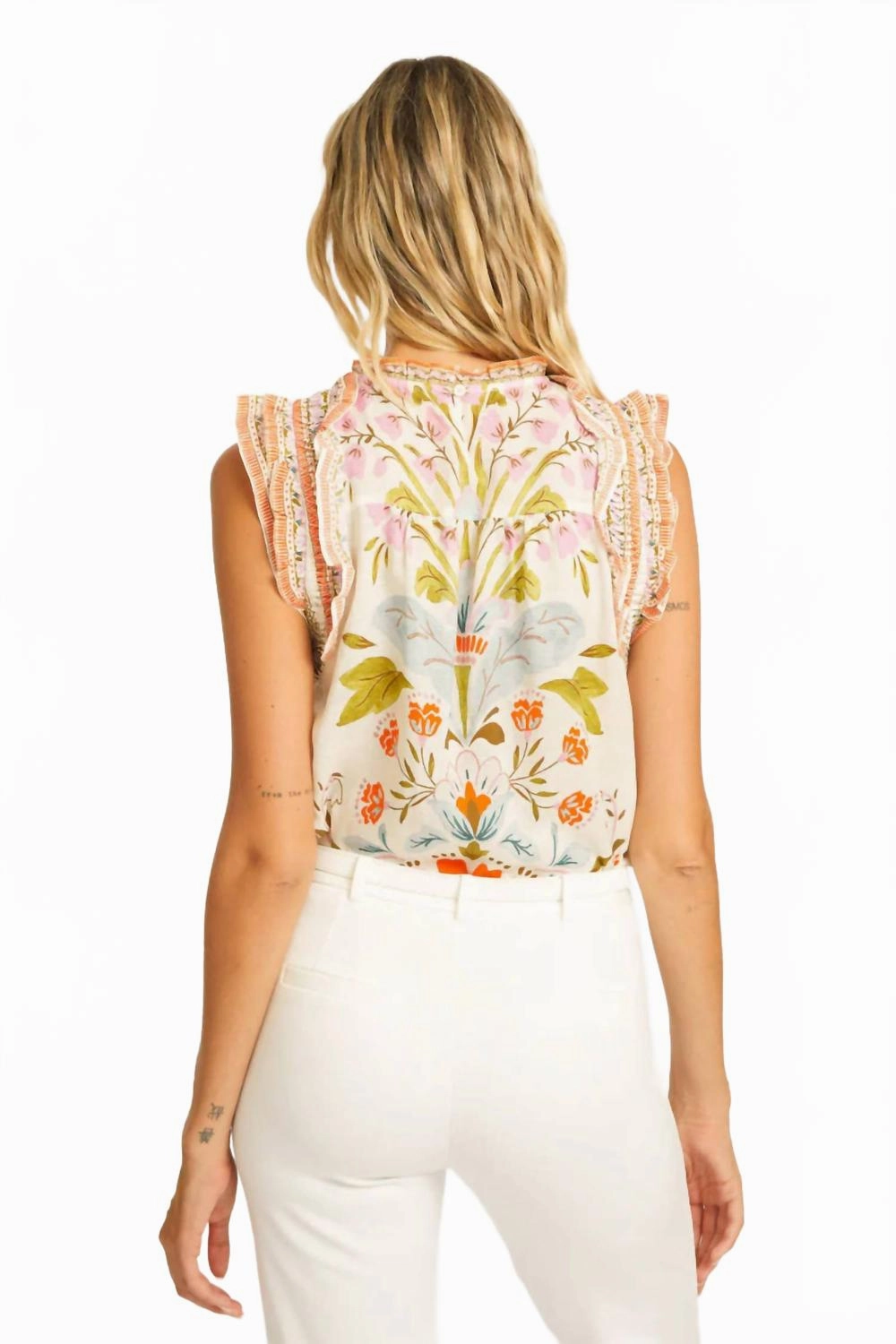 Michelene Top In Vintage Floral