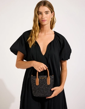 Micro Tote Bag - Black Seafolly - Seafolly bikinis sale