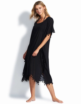 Midi Amnesia Kaftan - Black Seafolly - Seafolly bikinis sale