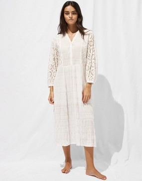 Midi Beach Dress - Optic White Watercult - Watercult swimsuits sale