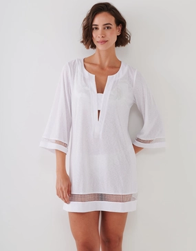 Midi Tunic - White Maryan Mehlhorn - Maryan Mehlhorn dresses