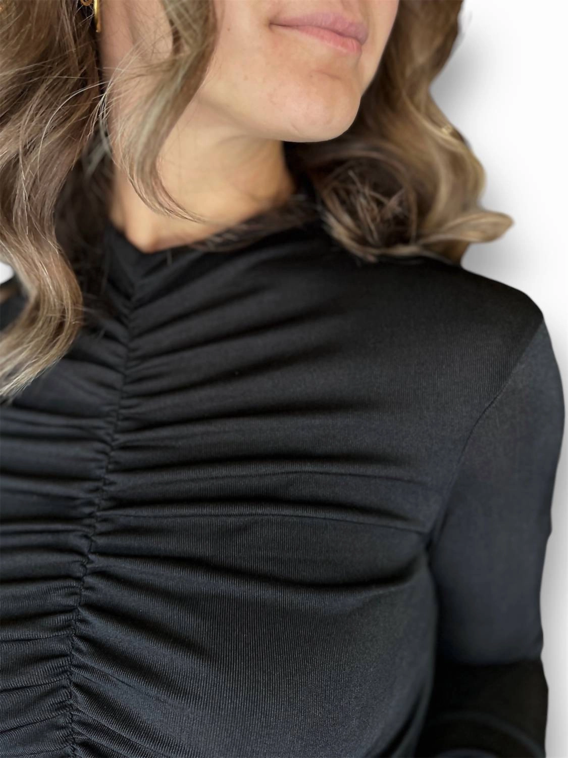 Midnight Shimmer Blouse In Black