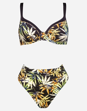 Midnight Sounds Underwired Bikini Set - Ethno Jungle Swim Womens - one-pieces cheap