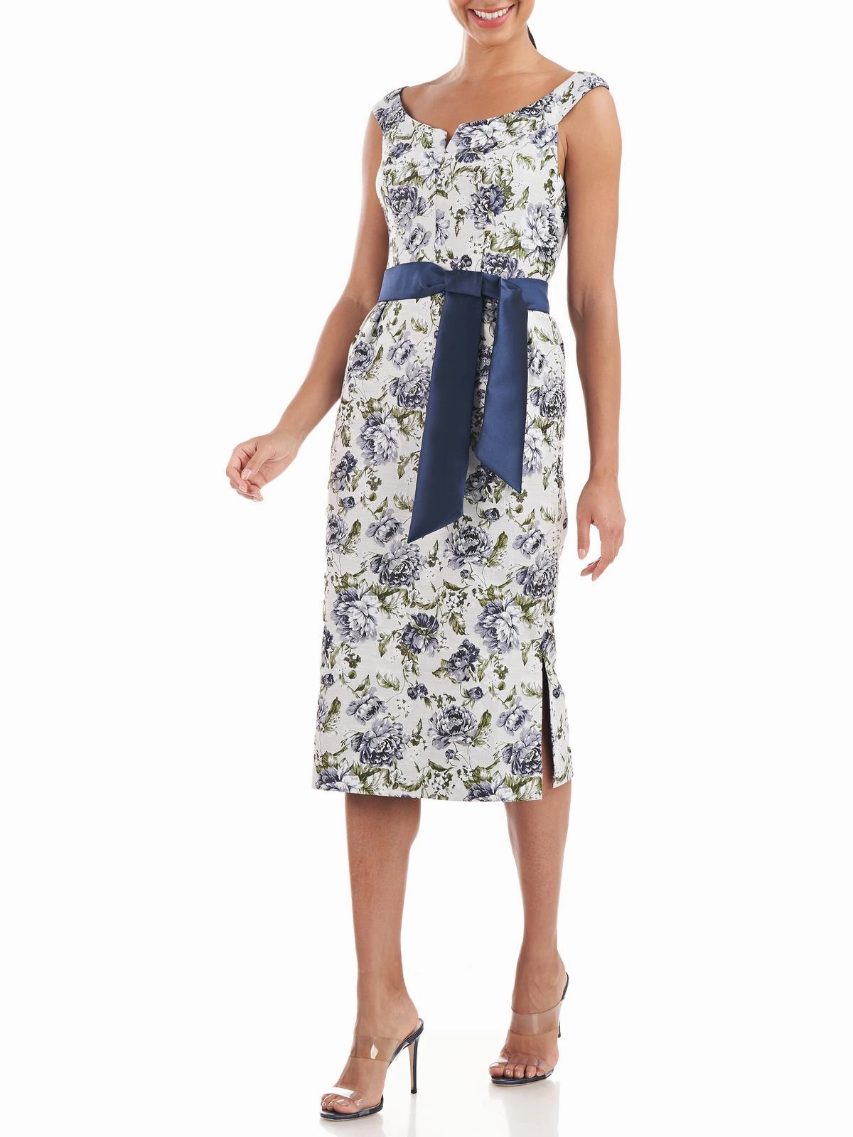Millie Womens Floral Sheath Cocktail and Party Dress