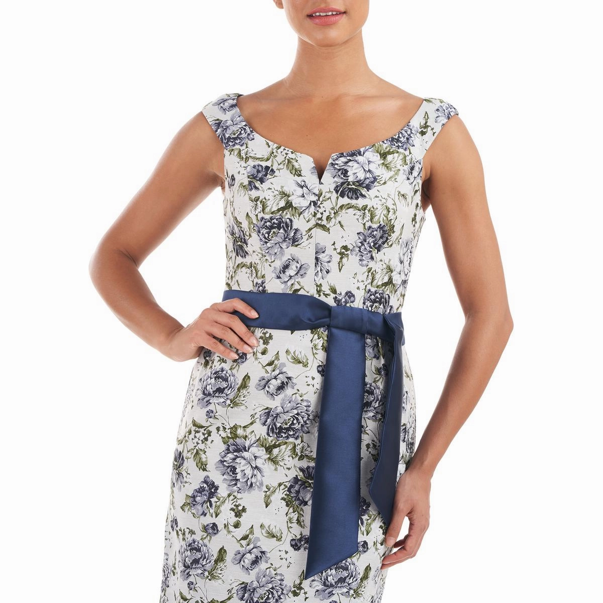 Millie Womens Floral Sheath Cocktail and Party Dress