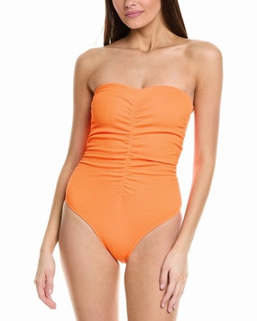 Milly Smocked One-Piece Swim Womens - sling swimsuits