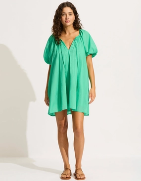 Mini Babydoll Beach Dress - Jade Green Seafolly - Seafolly bikinis sale
