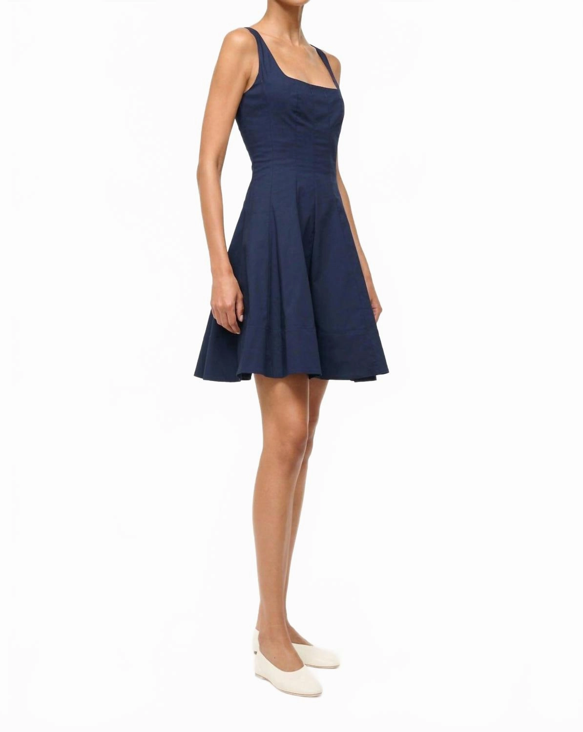 Mini Wells Dress In Navy