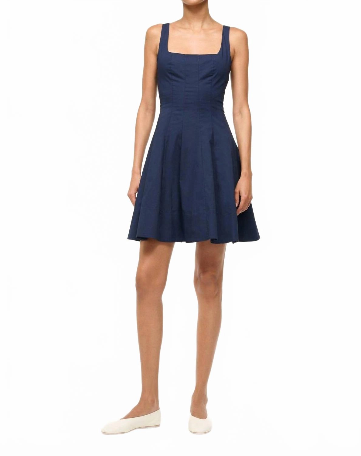 Mini Wells Dress In Navy